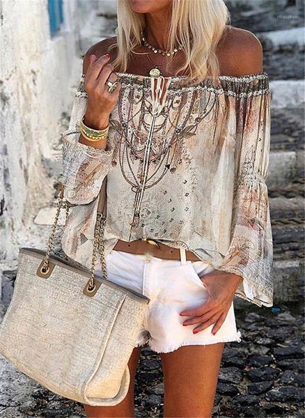 summer off shoulder floral print blouse shirts women elegant lace-up hollow out vintage flare sleeve ladies office blouses1, White
summer off shoulder floral print blouse shirts women elegant lace-up hollow out vintage flare sleeve ladies office blouses1, White