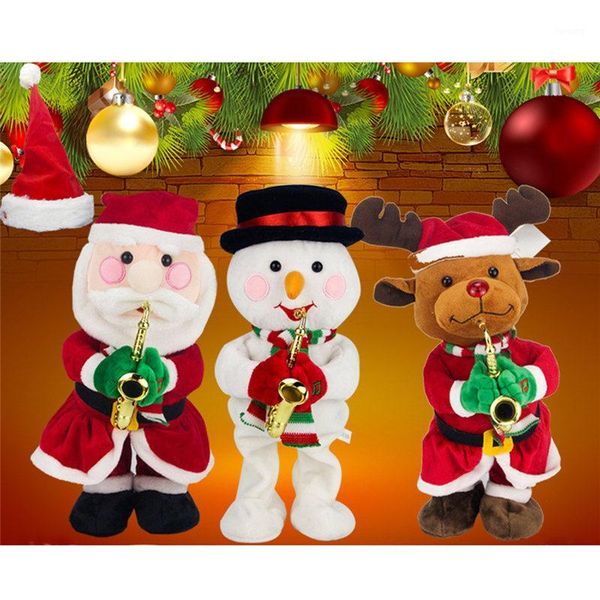 creative christmas electric santa claus dancing musical instrument elk tree snowman play sax plush doll for kids gift u31
creative christmas electric santa claus dancing musical instrument elk tree snowman play sax plush doll for kids gift u31