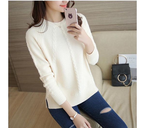 2021 new femme knitted sweater pull her neck loose casual red spring female and wxf677 sweaters nbky, White;black
2021 new femme knitted sweater pull her neck loose casual red spring female and wxf677 sweaters nbky, White;black