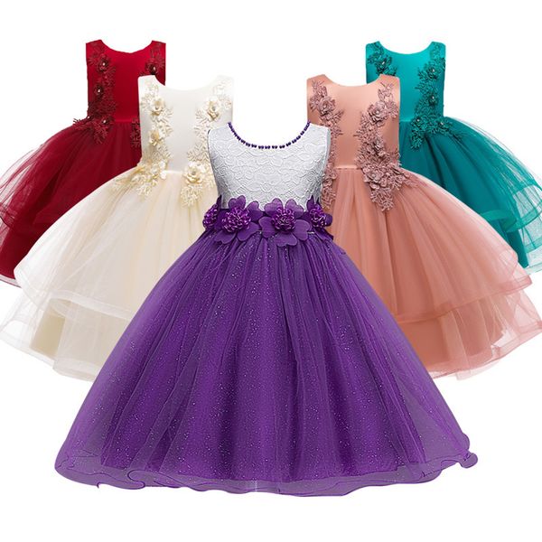 girls flower dresses princess summer dress for kids elegant tulle children purple girl wedding party clothing teens dresses t200624, Red;yellow
girls flower dresses princess summer dress for kids elegant tulle children purple girl wedding party clothing teens dresses t200624, Red;yellow