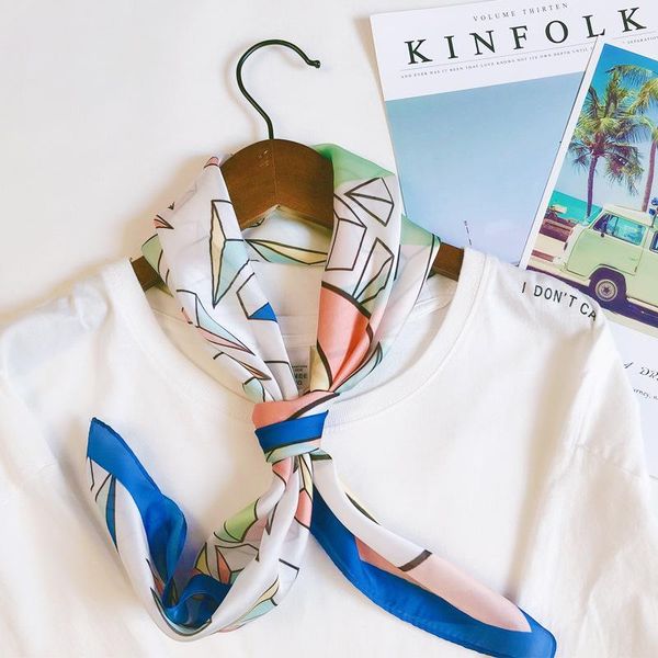 scarves good quality silk scarf small square women satin all-match shirt korean style neckerchief suit, Blue;gray
scarves good quality silk scarf small square women satin all-match shirt korean style neckerchief suit, Blue;gray