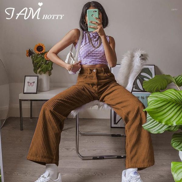 brown baggy straight corduroy mom pants capris vintage high waist oversize aesthetic y2k trouser harajuku streetwear iamy1, Black;white 
brown baggy straight corduroy mom pants capris vintage high waist oversize aesthetic y2k trouser harajuku streetwear iamy1, Black;white