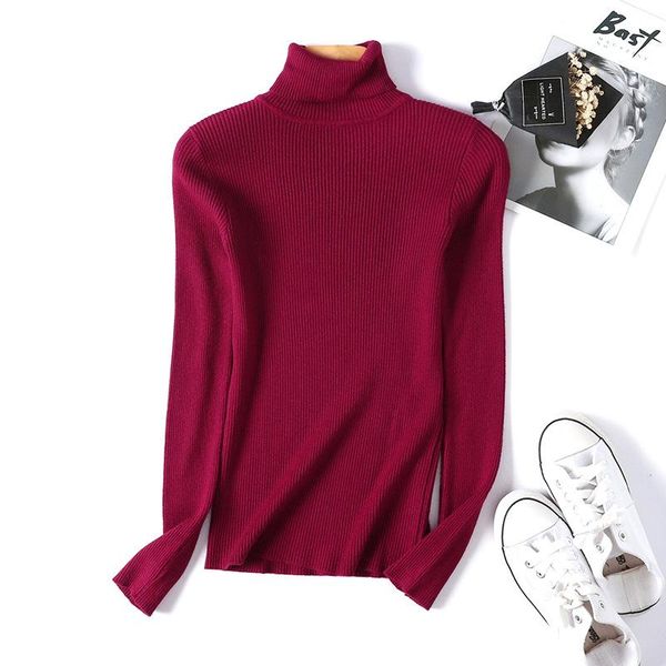 turtleneck warm women sweater autumn winter knitted femme pull high elasticity soft female pullovers sweater, White;black
turtleneck warm women sweater autumn winter knitted femme pull high elasticity soft female pullovers sweater, White;black