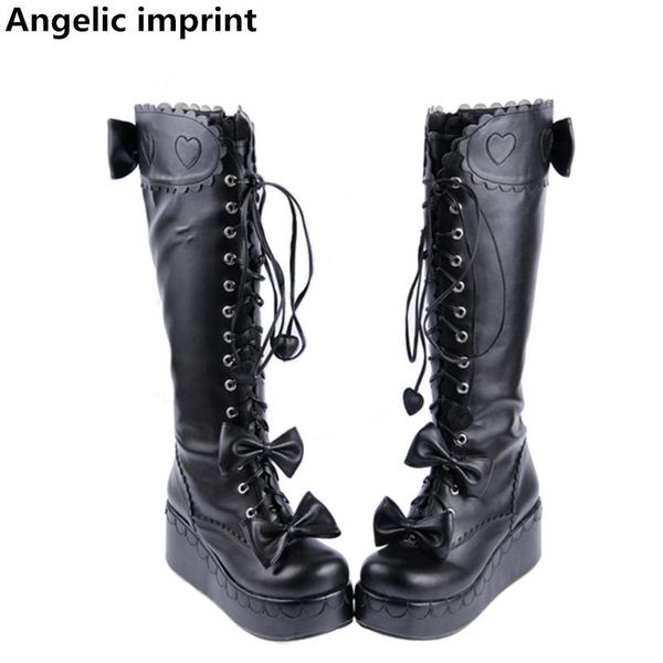 angelic imprint mori girl women motorcycle boots lady high wedges heels lolita shoes woman princess dress pumps bowtie 7cm black
angelic imprint mori girl women motorcycle boots lady high wedges heels lolita shoes woman princess dress pumps bowtie 7cm black