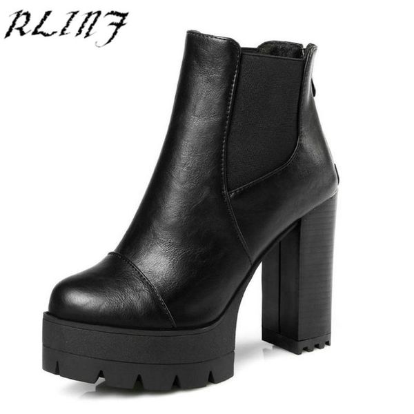 boots rlinf 2021 soft pu zipper punk shoes women square high heel ankle platform snow lady fashion size 34-43, Black
boots rlinf 2021 soft pu zipper punk shoes women square high heel ankle platform snow lady fashion size 34-43, Black