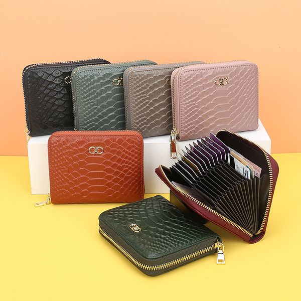 leather organ card bag new european and american serpenia cowkin credit card set multi-card bit document sleeve zipper zero wallet, Brown;gray
leather organ card bag new european and american serpenia cowkin credit card set multi-card bit document sleeve zipper zero wallet, Brown;gray