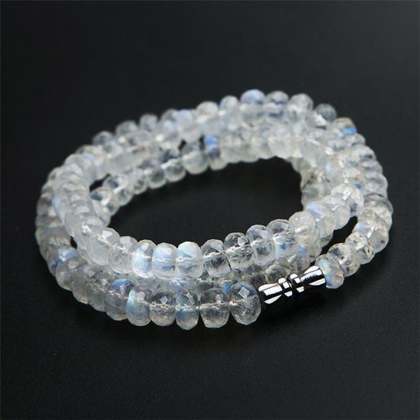 6mm genuine blue light natural moonstone necklace crystal faced abacus bead fashion necklace woman lady drop shipping, Silver
6mm genuine blue light natural moonstone necklace crystal faced abacus bead fashion necklace woman lady drop shipping, Silver