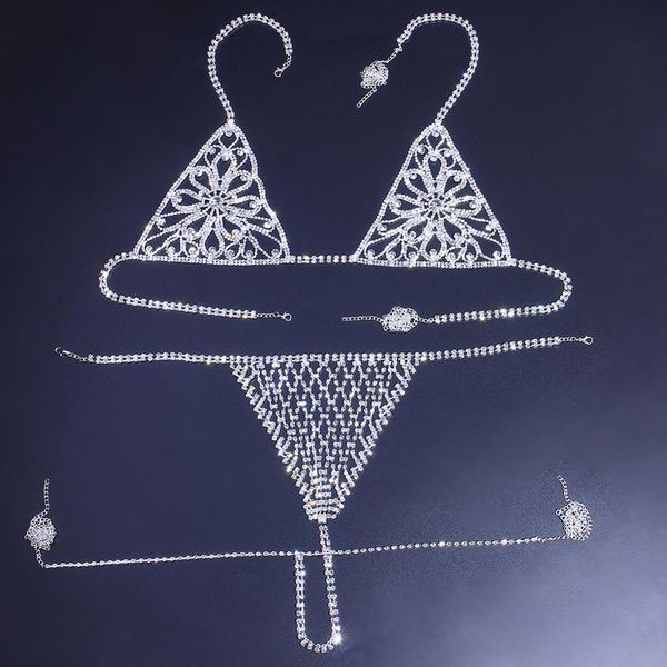 body chain flower bralette rhinestone for women luxury bikini jewelry crystal crystal bra and underwear set, Silver
body chain flower bralette rhinestone for women luxury bikini jewelry crystal crystal bra and underwear set, Silver