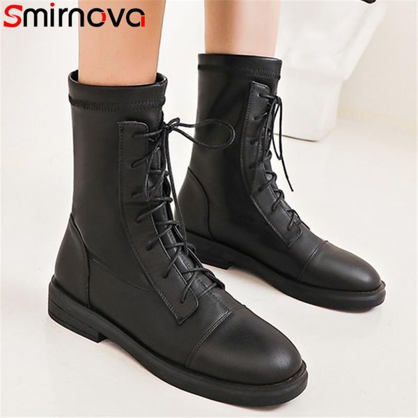 boots smirnova 2021 arrive women ankle pu round toe cross tied comfortable flat casual shoes autumn winter woman, Black
boots smirnova 2021 arrive women ankle pu round toe cross tied comfortable flat casual shoes autumn winter woman, Black