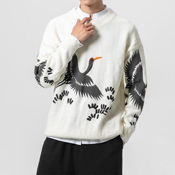 men's sweaters knitwear chinese style pullover large size loose round neck casual sweater1, White;black
men's sweaters knitwear chinese style pullover large size loose round neck casual sweater1, White;black