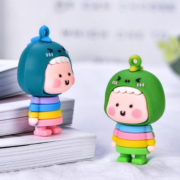 2pcs cute squint dinosaur doll keychain pendant deskornament soft plastic non-toxic cartoon shape collectible toy gift, Silver
2pcs cute squint dinosaur doll keychain pendant deskornament soft plastic non-toxic cartoon shape collectible toy gift, Silver