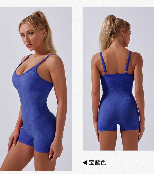 seamless sling sport jumpsuit one piece bodysuit women sporty active wear sling playsuit solid color short rompers, Black;white
seamless sling sport jumpsuit one piece bodysuit women sporty active wear sling playsuit solid color short rompers, Black;white