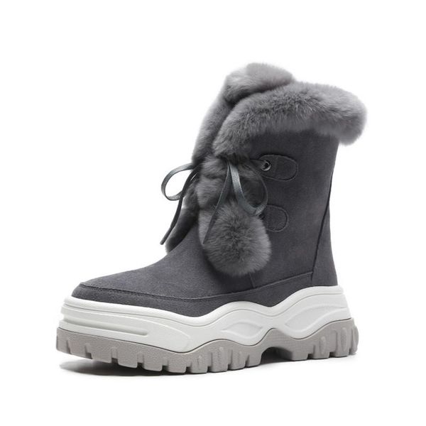 warm fur boots winter chunky heel cow suede boots comfort thicken outsole round toe snow plush lining ankle rubber, Black
warm fur boots winter chunky heel cow suede boots comfort thicken outsole round toe snow plush lining ankle rubber, Black