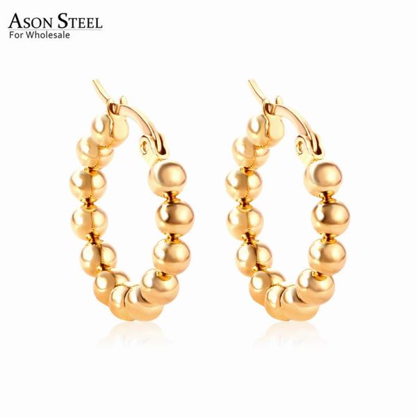 hoop & huggie asonsteel gold color unique stainless steel earring trendy ball earrings for girl women accessories jewelry, Golden;silver
hoop & huggie asonsteel gold color unique stainless steel earring trendy ball earrings for girl women accessories jewelry, Golden;silver