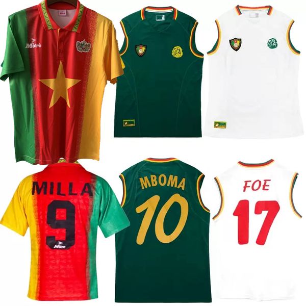 retro classic 1994 1995 2002 cameroon soccer jerseys eto'o mboma milla home away football vest tank shirt, Black;yellow
retro classic 1994 1995 2002 cameroon soccer jerseys eto'o mboma milla home away football vest tank shirt, Black;yellow