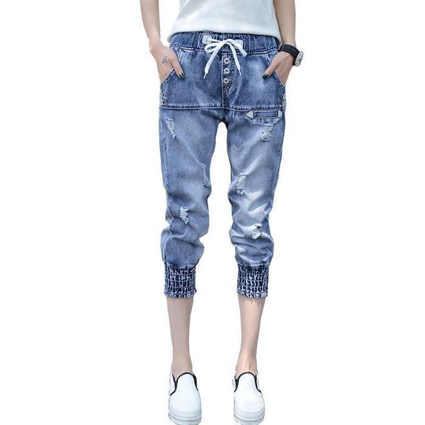 high waist women capris jeans 2020 summer women's trousers female capri pants casual ripped hole harem jeans pantalon femme, Blue
high waist women capris jeans 2020 summer women's trousers female capri pants casual ripped hole harem jeans pantalon femme, Blue