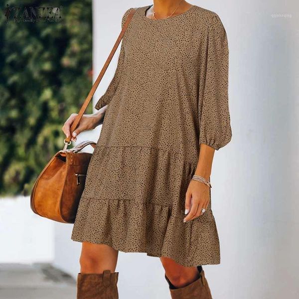 bohemian polka dot printed mini dress spring sundress zanzea women 3/4 sleeve ruffles party vestidos casual short dresses s-5xl1, Black;gray
bohemian polka dot printed mini dress spring sundress zanzea women 3/4 sleeve ruffles party vestidos casual short dresses s-5xl1, Black;gray