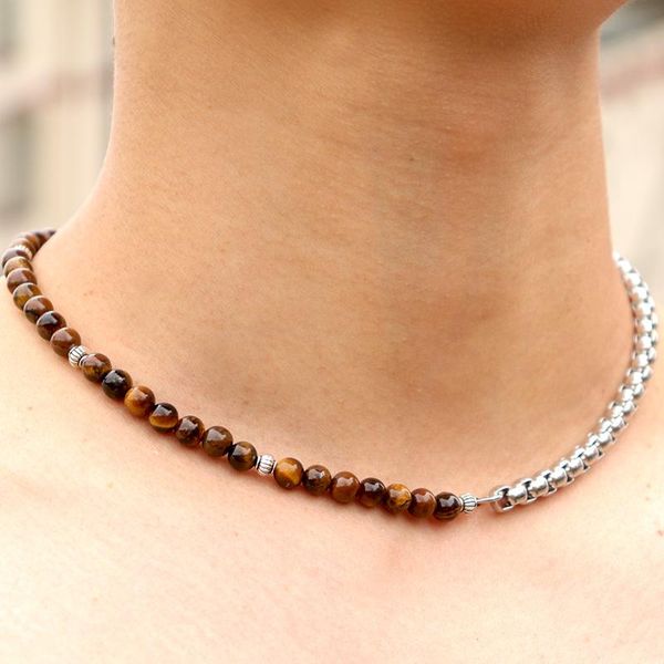chokers 2021 trendy chain necklace men natural stone for hombre boy hiphop rock man stainless steel choker, Golden;silver
chokers 2021 trendy chain necklace men natural stone for hombre boy hiphop rock man stainless steel choker, Golden;silver