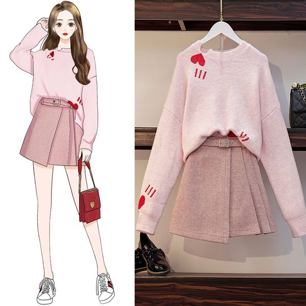 in late autumn and winter, yujie's western style and playful sweater is matched with a slim skirt and a two-piece suit of goddess fan, White;black
in late autumn and winter, yujie's western style and playful sweater is matched with a slim skirt and a two-piece suit of goddess fan, White;black
