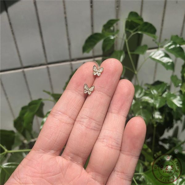 european style 925 sterling silver simple butterfly stud earrings for women fashion sweet party wedding jewelry accessories, Golden;silver
european style 925 sterling silver simple butterfly stud earrings for women fashion sweet party wedding jewelry accessories, Golden;silver