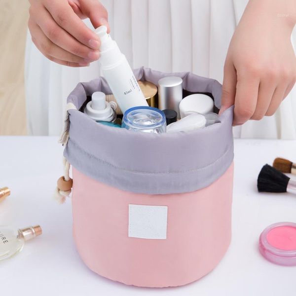 cosmetic bags & cases 1 pc drawstring women bag waterproof barrel cylindrical makeup travel toiletry drop1
cosmetic bags & cases 1 pc drawstring women bag waterproof barrel cylindrical makeup travel toiletry drop1