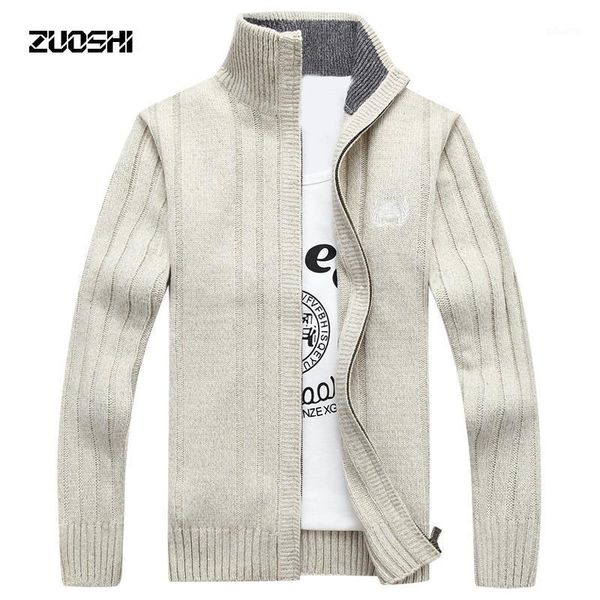 autumn winter men solid color knitting sweater long-sleeved jacket men cardigan warm high collar sweater coat sy2031, White;black
autumn winter men solid color knitting sweater long-sleeved jacket men cardigan warm high collar sweater coat sy2031, White;black