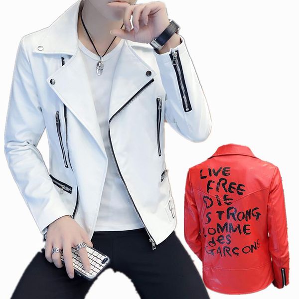 fashion spring autumn motorcycle leather jacket men youth slim fit oblique zipper faux leather jacket men jackets coats, Black
fashion spring autumn motorcycle leather jacket men youth slim fit oblique zipper faux leather jacket men jackets coats, Black