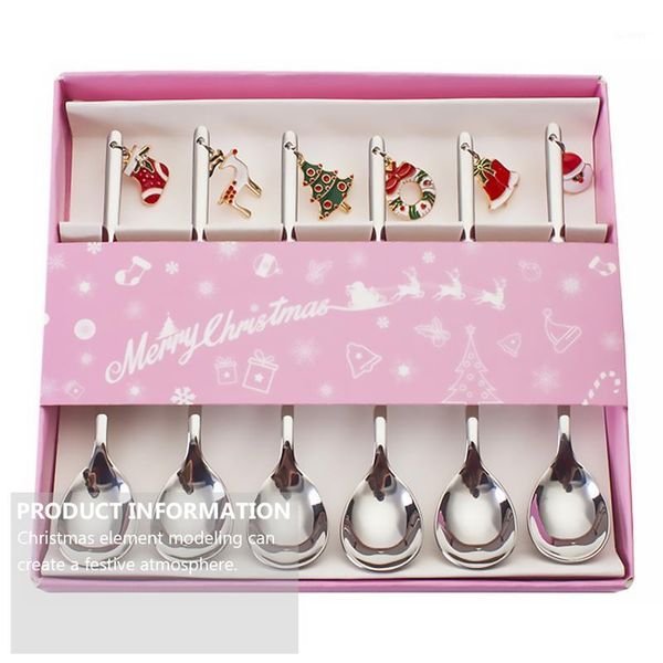 6pcs coffee spoon mixing scoops stirring spoons stainless steel spoon christmas gift box set1
6pcs coffee spoon mixing scoops stirring spoons stainless steel spoon christmas gift box set1