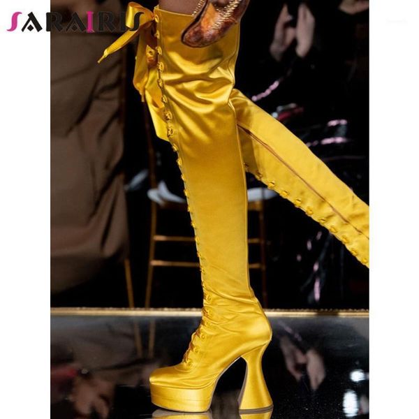 boots sarairis fashion female over the knee silk strange style high heels platform women cross tied shoes woman1, Black
boots sarairis fashion female over the knee silk strange style high heels platform women cross tied shoes woman1, Black