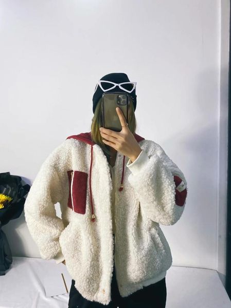 women's jackets workwear hooded cotton padded jacket trendy short color matching thickened lamb wool coat winter style korea, Black;brown
women's jackets workwear hooded cotton padded jacket trendy short color matching thickened lamb wool coat winter style korea, Black;brown