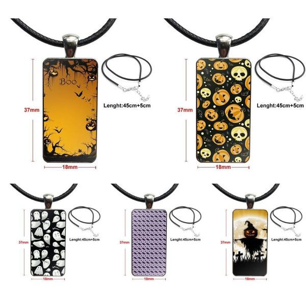 pendant necklaces for girls gift glass cabochon necklace rectangle fashion pumpkin halloween bat witch boo, Silver
pendant necklaces for girls gift glass cabochon necklace rectangle fashion pumpkin halloween bat witch boo, Silver