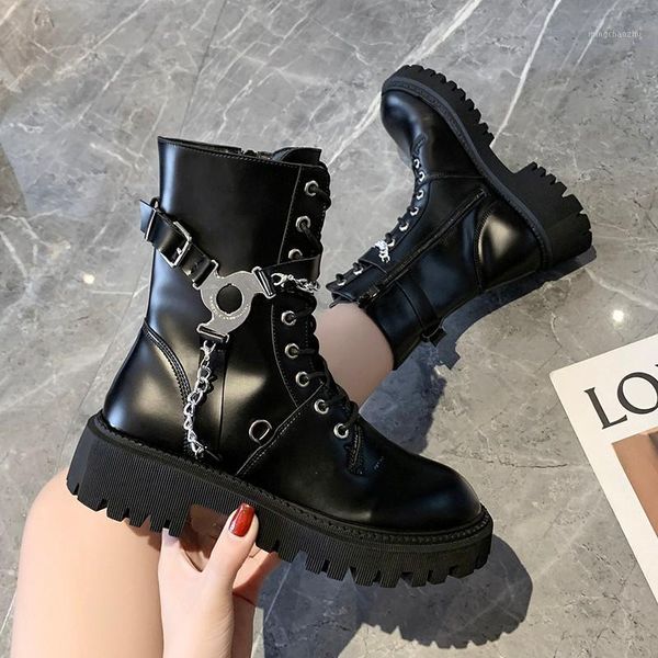 boots 2021 leather womens ankle mid heel lace up worker army black goth ladies shoes autumn chain
boots 2021 leather womens ankle mid heel lace up worker army black goth ladies shoes autumn chain