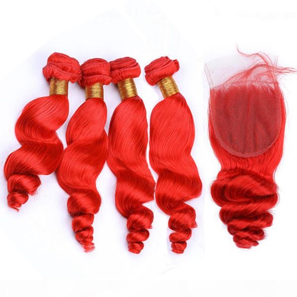 malaysian human hair bright red loose wave 4bundles and closure 5pcs lot pure red wavy virgin hair weave wefts with 4x4 lace closure, Black;brown
malaysian human hair bright red loose wave 4bundles and closure 5pcs lot pure red wavy virgin hair weave wefts with 4x4 lace closure, Black;brown