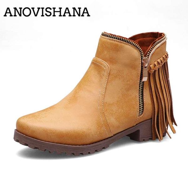 boots anovishana size 33-47 european american fringe woman short tassel for women low heels zipper motocross western bota, Black
boots anovishana size 33-47 european american fringe woman short tassel for women low heels zipper motocross western bota, Black