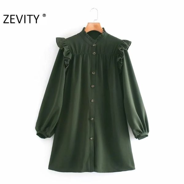 zevity new women agaric lace solid color pleats shirt dress office ladies lantern sleeve breasted casual business vestido ds4601 y0118, Black;gray
zevity new women agaric lace solid color pleats shirt dress office ladies lantern sleeve breasted casual business vestido ds4601 y0118, Black;gray