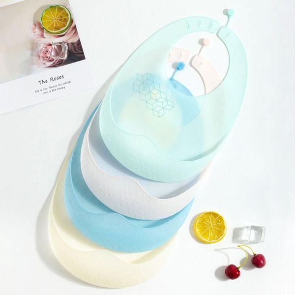 Baby Newborn Thin Bibs Waterproof Grade Silicone Feeding Saliva Towel Adjustable Burp Cloths Accessories