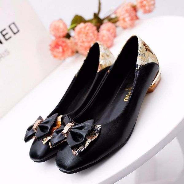 2020 new printed thick heels shallow square toe bow tie dress casual womens shoes summer soft leather platform zapatos de mujer, Black
2020 new printed thick heels shallow square toe bow tie dress casual womens shoes summer soft leather platform zapatos de mujer, Black
