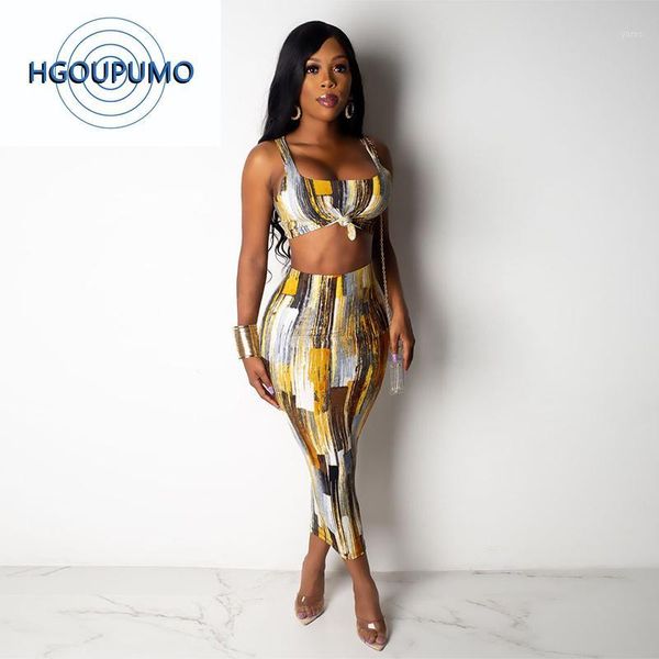 colorful print 2 piece outfit summer clothes for women square collar backless crop bandage mid-calf skirt matching set1, White 
colorful print 2 piece outfit summer clothes for women square collar backless crop bandage mid-calf skirt matching set1, White