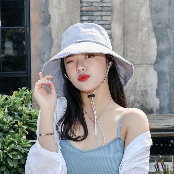 wide brim hats fashion women bucket outdoor plain casual fisherman girl hat ladies beach cap reversible l2, Blue;gray
wide brim hats fashion women bucket outdoor plain casual fisherman girl hat ladies beach cap reversible l2, Blue;gray