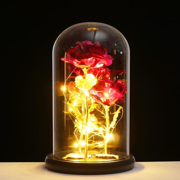 1pc romantic 24k gold foil rose with led glass cover valentine's day decoration party favors lover gift wedding supplies decor
1pc romantic 24k gold foil rose with led glass cover valentine's day decoration party favors lover gift wedding supplies decor