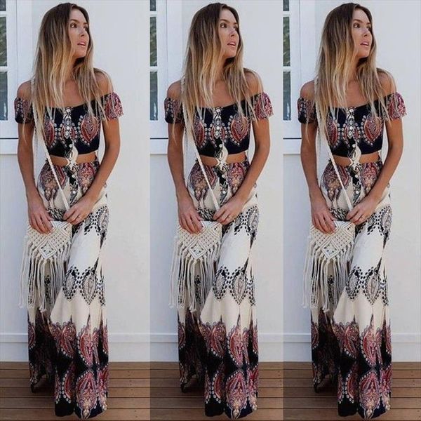 boho print summer women strapless two piece set slash neck short sleeve crop amp;long skirts beach maxi skirts suit, Gray
boho print summer women strapless two piece set slash neck short sleeve crop amp;long skirts beach maxi skirts suit, Gray