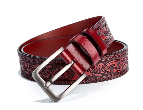 new men's leather belt, leisure pin buckle belt, vegetable tanning leather carving, handmade belt for men, Black;brown
new men's leather belt, leisure pin buckle belt, vegetable tanning leather carving, handmade belt for men, Black;brown