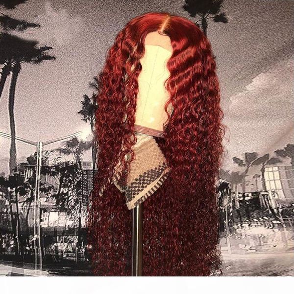 red color curly human hair wigs bleached knots peruvian remy baby hair burgundy full lace human hair wig pre plucked 360 lace frontal wig, Black
red color curly human hair wigs bleached knots peruvian remy baby hair burgundy full lace human hair wig pre plucked 360 lace frontal wig, Black