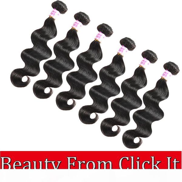 6 bundles body wave virgin human hair weave unprocessed brazilian indian peruvian malaysian cambodian mongolian hair extensions, Black
6 bundles body wave virgin human hair weave unprocessed brazilian indian peruvian malaysian cambodian mongolian hair extensions, Black