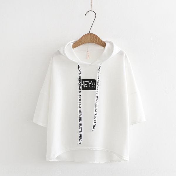 2020 summer new versatile hey lettered sleeve short sleeve hoodie short front and long hoodie hoodiet-shirt hoodieback student t-shirt for w, White
2020 summer new versatile hey lettered sleeve short sleeve hoodie short front and long hoodie hoodiet-shirt hoodieback student t-shirt for w, White