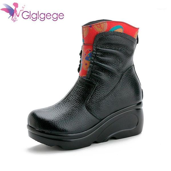 boots glglgege black wedge women winter non-slip warm fur ankle genuine leather for mother shoes famale1
boots glglgege black wedge women winter non-slip warm fur ankle genuine leather for mother shoes famale1