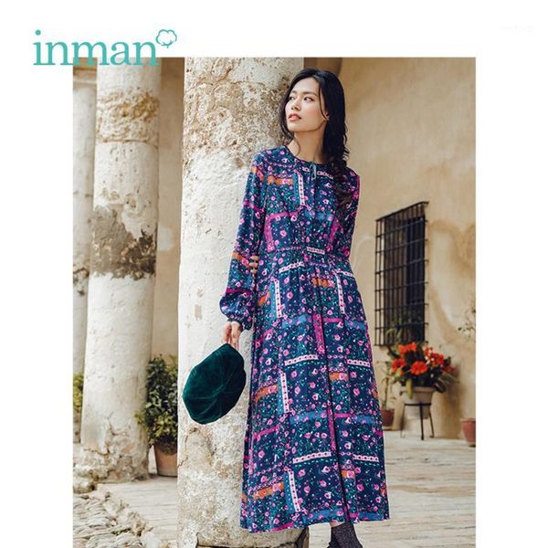 inman spring autumn o-neck defined waist long sleeve women dress1, Black;gray
inman spring autumn o-neck defined waist long sleeve women dress1, Black;gray