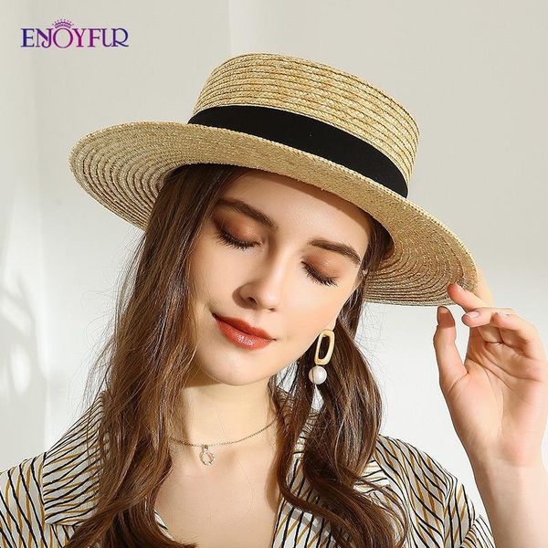 enjoyfur sun straw hats women men flat panama hat female fashion summer sun beach hat, Blue;gray
enjoyfur sun straw hats women men flat panama hat female fashion summer sun beach hat, Blue;gray