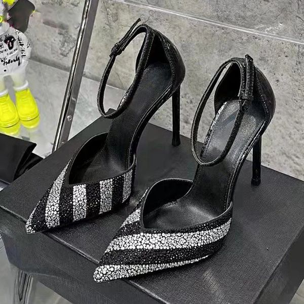 luxury crystal high heels women pointed toe buckle strap women pumps bling wedding party shoes woman zapatos de mujer, Black
luxury crystal high heels women pointed toe buckle strap women pumps bling wedding party shoes woman zapatos de mujer, Black