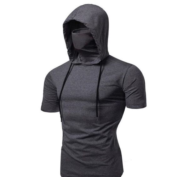 men t-shirt fashion hooded summer sleeveless t-shirt vest men's mask pure color pullover tees shirt male muscle camiseta, White;black
men t-shirt fashion hooded summer sleeveless t-shirt vest men's mask pure color pullover tees shirt male muscle camiseta, White;black